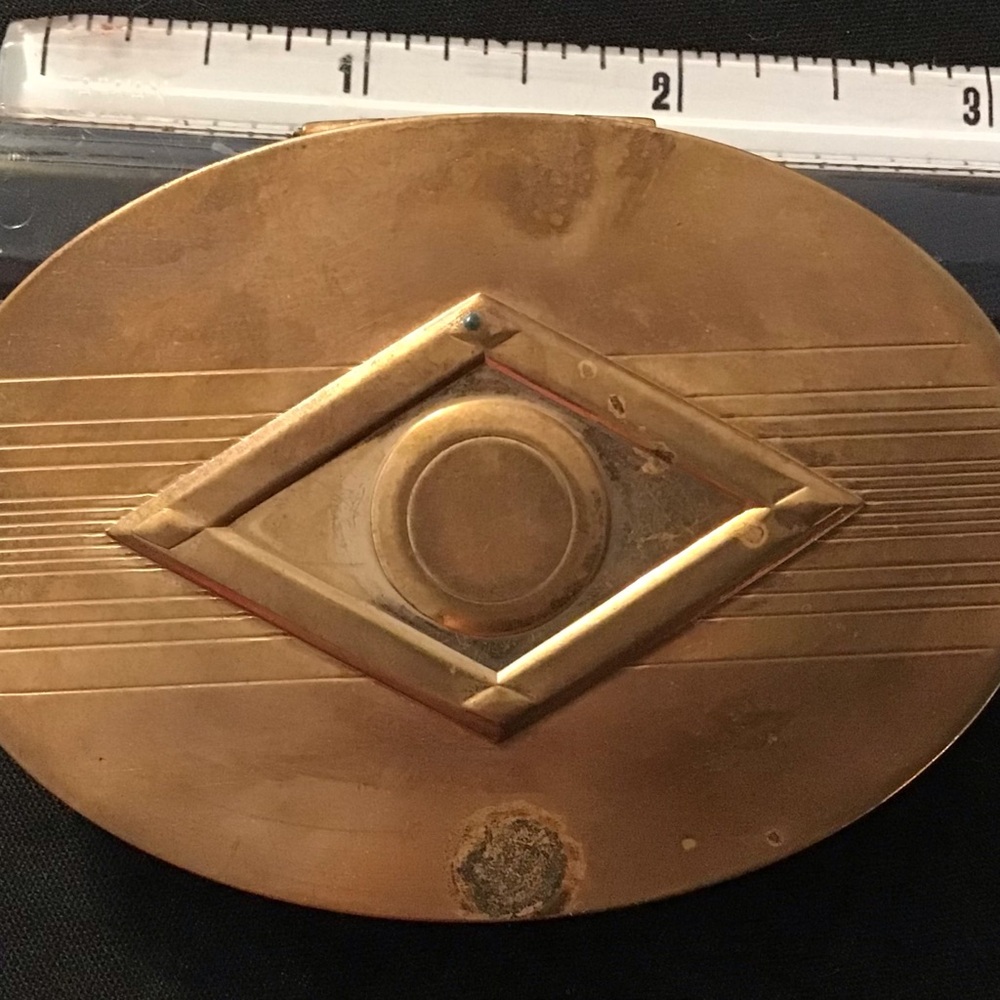 VINTAGE RICHARD HUDNUT GOLD COMPACT - Picture 4 of 8